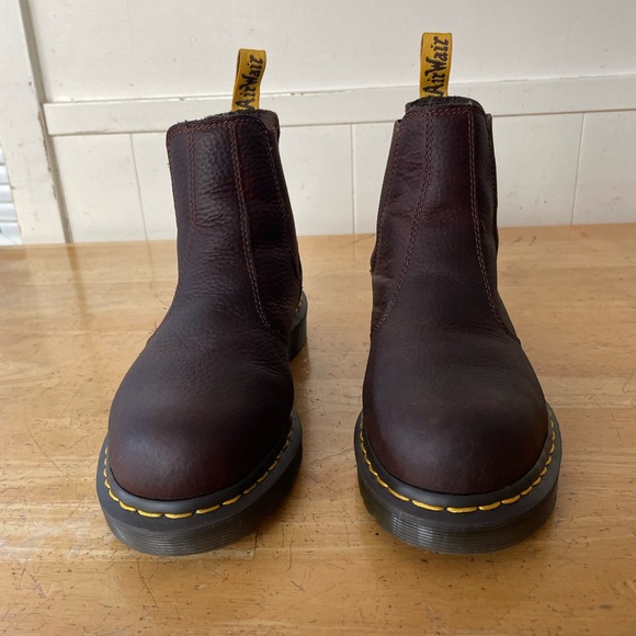 Dr. Martens Shoes - Dr. Martens Dark Brown Leather Chelsea Boots
